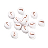 Christmas Theme Printed Opauqe Acrylic Beads OACR-R004-01I-1