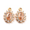 Real 18K Gold Plated Brass Micro Pave Cubic Zirconia Charms ZIRC-Z023-04-NR-3