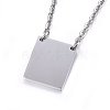 304 Stainless Steel Pendant Necklaces NJEW-H496-02-3