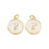 Ocean Theme Brass Enamel Pendants KK-Q029-01E-G-1