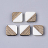 Resin & Walnut Wood Cabochons RESI-S358-A-90G-1