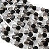 Electroplated Glass Beads Strands EGLA-A048-01A-06-2