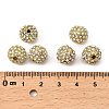 Alloy Rhinestone Beads RB-A034-10mm-A01G-2