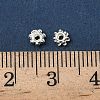 ABS Electroplated Snowflake Plastic Spacer Beads KY-I002-01B-4