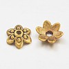 Tibetan Antique Golden Metal Caps GLF0626Y-2