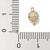 Rack Plating Round Brass Micro Pave Cubic Zirconia Magnetic Clasps KK-L224-070G-4