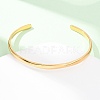304 Stainless Steel Cuff Bangles for Women BJEW-Z146-05G-4