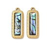 Natural Paua Shell Pendants SA-CBA11D7-21B-G-1