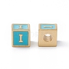 Rack Plating Brass Enamel Beads KK-B060-04G-06I-1