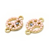 Alloy Enamel Connector Charms FIND-H039-11G-C-2
