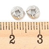Rhodium Plated 925 Sterling Silverr Beads STER-Q190-10P-3