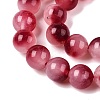 Dyed Natural White Jade Beads Strands G-T138-8mm-210-16-3
