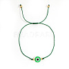 Bohemian Style Resin Evil Eye Bead Braided Bracelets BR6167-15-1