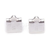 304 Stainless Steel Ribbon Crimp Ends STAS-P249-30S-1