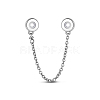 TINYSAND 925 Sterling Silver Round Safety Chains & Beads TS-S-141-2