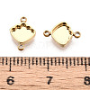 304 Stainless Steel Connector Cabochon Settings STAS-N115-31G-3