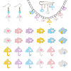  24Pcs 12 Style Spray Painted Alloy Pendants FIND-TA0002-55-2