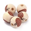 Autumn Theme Natural Wooden Beads WOOD-O005-03B-1