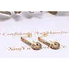 SHEGRACE Brass Micro Pave Grade AAA Cubic Zirconia Stud Earrings JE023A-X-4