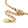 201 Stainless Steel Rugby Beaded Chain Bracelets LS-BJEW-G696-01A-G-3