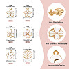 48Pcs 6 Styles Alloy Enamel Pendants ENAM-TA0003-40-5