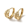 Brass Micro Pave Cubic Zirconia Hoop Earring EJEW-L271-05KCG-04-1