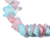 Unisex Chip Natural White Jade Beaded Stretch Bracelets BJEW-S143-12-1-6
