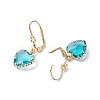 Glass Leverback Earring EJEW-C077-14KCG-3