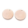Ion Plating(IP) 304 Stainless Steel Pendants EJEW-L238-01A-RG-2