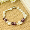 Glass Pearl Bracelets BJEW-PJB109-4