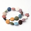Natural Lava Rock Bead Strands G-L435-06-2