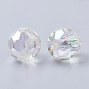 AB-Color Plated Transparent Acrylic Beads TACR-R136-01B-2