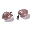 Natural Rhodonite Pendants G-I311-A02-3