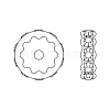 Preciosa® MAXIMA Crystal Multi-Stones Settings X-PRC-MA8-00030-P-2