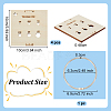 4pcs Wood Thread Winding Boards AJEW-OC0005-38-2