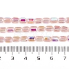Electroplate Glass Beads Strands EGLA-D031-01Y-3
