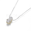 (Jewelry Parties Factory Sale)Brass Pendant Necklaces NJEW-I105-07P-3