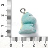 Flocky Resin Pendants FIND-S001-08E-3