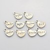 Family Theme Tibetan Style Alloy Charms TIBEP-X0066-AS-LF-1