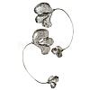 Alloy Flower Cuff Earrings for Women WGC4756-02-1