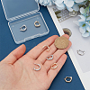 8Pcs 2 Colors Rack Plating Brass Micro Pave Clear Cubic Zirconia Fold Over Clasps FIND-PH0020-88-3