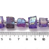 Electroplated Natural Quartz Beads Strands G-G767-02-22-2