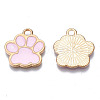 Alloy Enamel Pendants ENAM-T016-22LG-RS-4