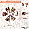 12Pcs 6 Style Eco-Friendly Cowhide Leather Pendants FIND-OC0001-92-4