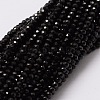 Natural Black Spinel Bead Strands X-G-M298-26-1