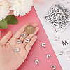 100Pcs Carbon Steel Fishbone Chain End Cap Cover FIND-GF0005-06-3