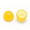 Natural Yellow Agate Cabochons X-G-P393-R17-6mm-2