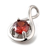 925 Sterling Silver Pave Cubic Zirconia Pendants STER-V001-03P-01-2