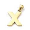 Ion Plating(IP) 316L Surgical Stainless Steel Pendants STAS-Q247-01G-24-2