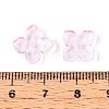 Baking Paint Transparent Glass Bead Caps DGLA-N014-03B-3